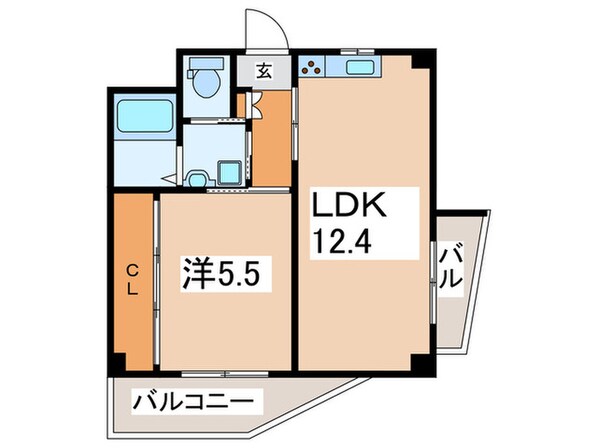 メゾングレージュ山坂の物件間取画像